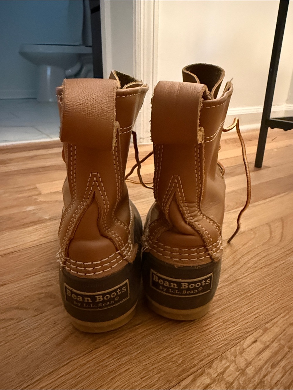 L.L. Bean Brown and Black Waterproof Duck Boots - Picture 4 of 4